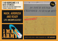 1 Man Army 48GEN301 Hurricane I/II Data Stencils