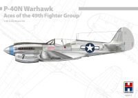H2K48001 P-40N Warhawk Aces of the 49th Fighter Group ex-Hasegawa