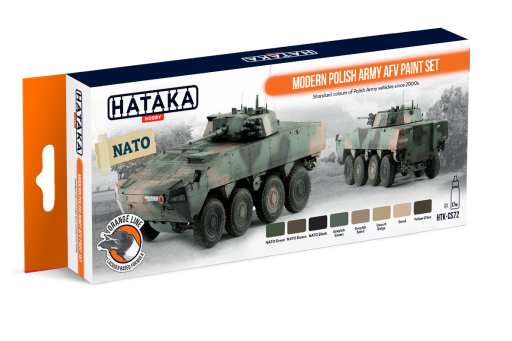 HTK-CS72 Modern Polish Army AFV paint set ORANGE LINE farby modelarskie