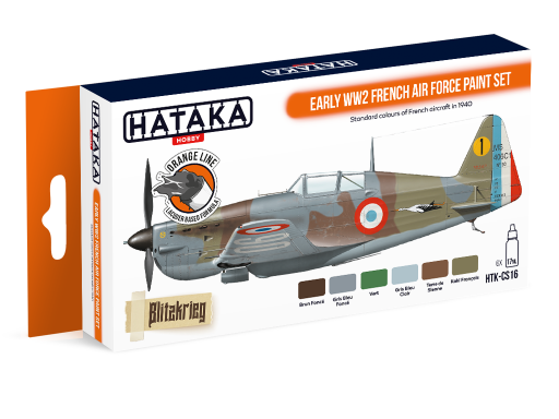 HTK-CS16 Early WW2 French Air Force paint set  ORANGE LINE farby modelarskie
