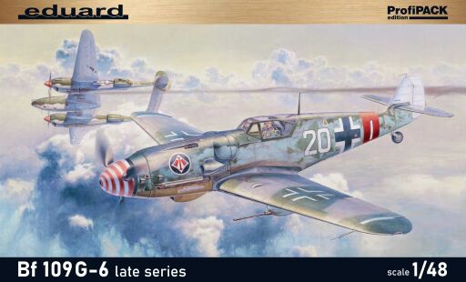 EDU82111 Bf 109G-6 late series  1/48 Model samolotu do sklejania