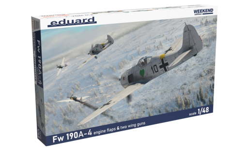 EDU84117 Fw 190A-4 w/ engine flaps & 2-gun wings 1/48 Model samolotu do sklejania