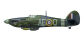 Hurricane Mk IIb “Hurribomber”, BE489/AE-Q “Butch the Falcon”, 402. Dywizjon RCAF, Warmwell, luty 1942 r.