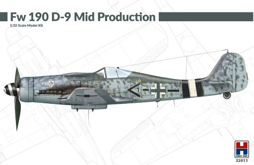 H2K32011 Fw 190 D-9 Mid Production Model samolotu do sklejania