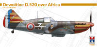 H2K72026 Dewoitine D.520 over Africa ex-Hasegawa