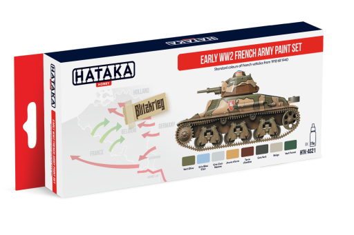 HTK-AS21 Early WW2 French Army paint set farby modelarskie