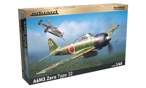 EDU82213 A6M3 Zero Type 32 1/48 Model samolotu do sklejania