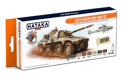 HTK-CS92 South African Army paint set -- ORANGE LINE farby modelarskie