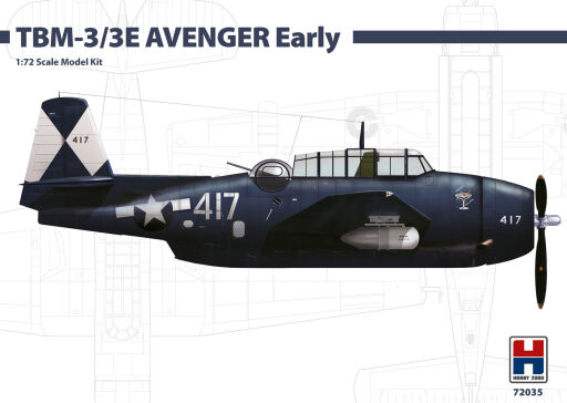 H2K72035 TBM-3/3E AVENGER Early ex-Hasegawa Model samolotu do sklejania