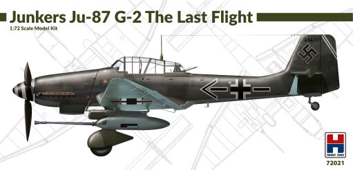 H2K72021 Junkers Ju-87 G-2 Last Flight Model samolotu do sklejania