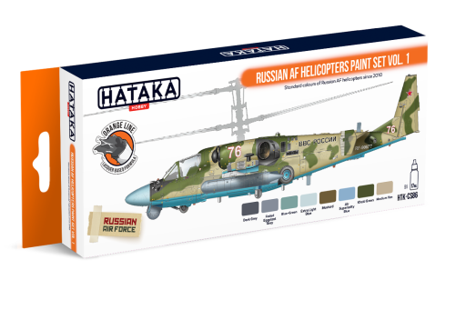 HTK-CS86 Russian AF Helicopters paint set vol. 1 --> ORANGE LINE farby modelarskie