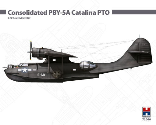 H2K72066 Consolidated PBY-5A Catalina PTO ACADEMY + CARTOGRAF + MASKI Model samolotu do sklejania