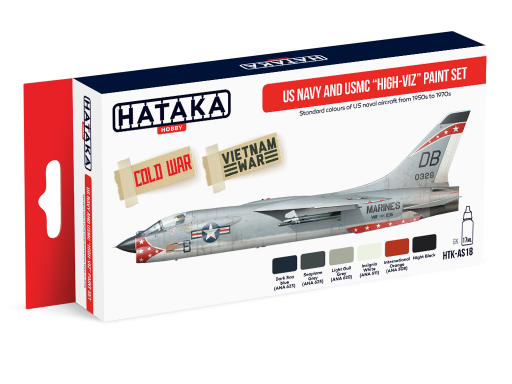 HTK-AS18 US Navy and USMC high-viz Paint Set farby modelarskie