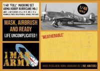 1 Man Army 48KIT003 Full Masking Set Hurricane Mk.I (Arma Hobby)