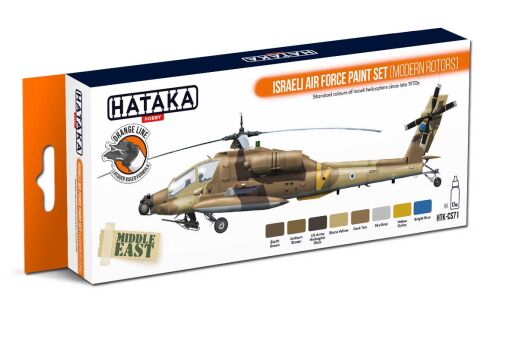 HTK-CS71 Israeli Air Force paint set (modern rotors) -- ORANGE LINE farby modelarskie