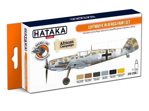 HTK-CS06.2 Luftwaffe in Africa paint set -- ORANGE LINE farby modelarskie