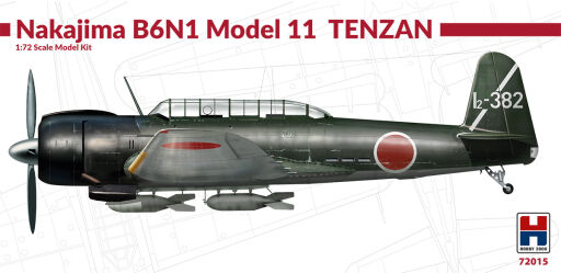 H2K72015 Nakajima B6N1 Model 11 Tenzan - ex Fujimi Model samolotu do sklejania