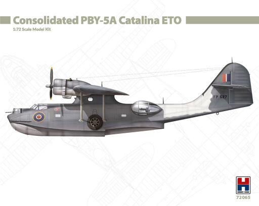 H2K72065 Consolidated PBY-5A Catalina ETO ACADEMY + CARTOGRAF + MASKI Model samolotu do sklejania