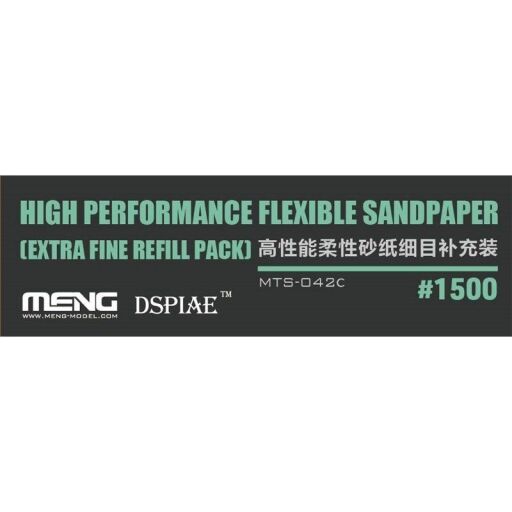 Meng MTS-042c High Performance Flexible Sandpaper (Extra Fine Refill Pack) #1500
