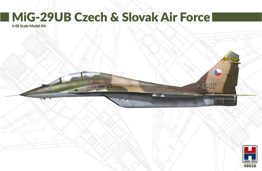 H2K48026 MiG-29UB Czech & Slovak Air Force Model samolotu do sklejania