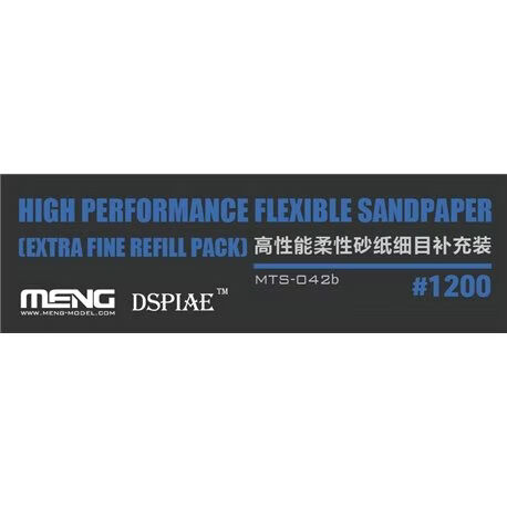 Meng MTS-042b High Performance Flexible Sandpaper (Extra Fine Refill Pack) #1200