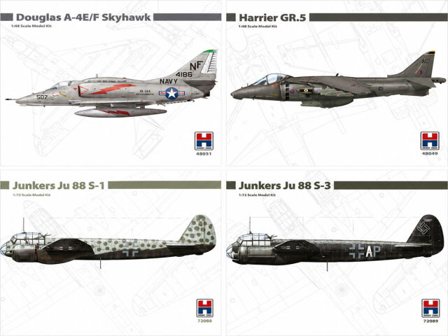 Nowości Hobby 2000 – Harrier, Skyhawk i szybkie Ju 88